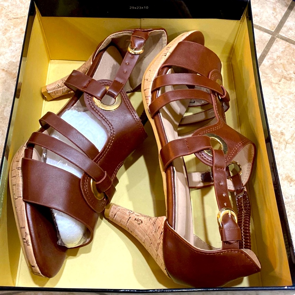 Brown Leather heels